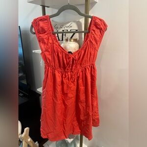 American Eagle - Coral red mini dress, M